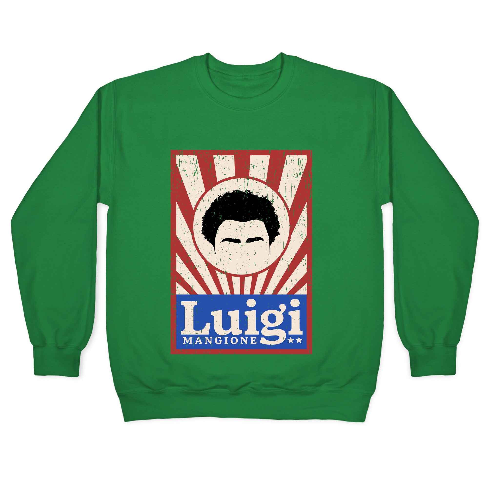 Luigi Mangione Campaign Poster Crewneck Sweatshirt